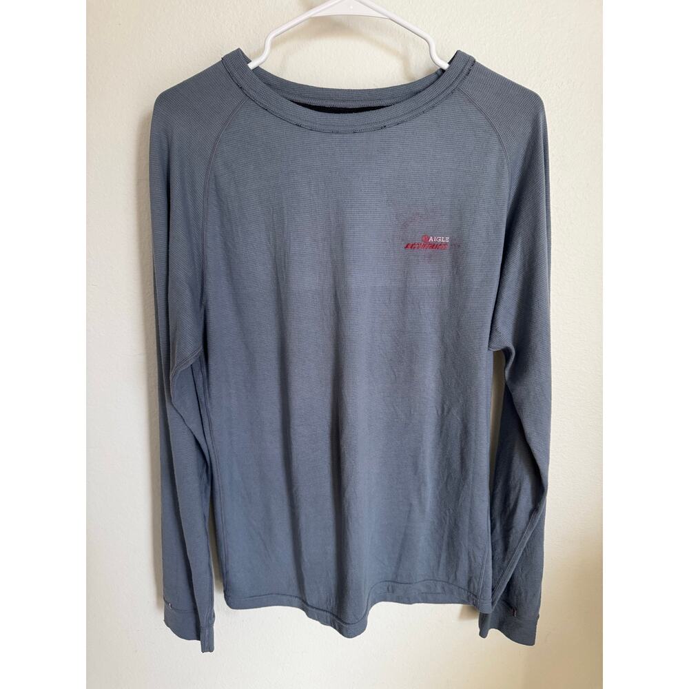 Aigle‎ Acitimum Men's Long-Sleeve Base Layer Shirt Blue Size Large